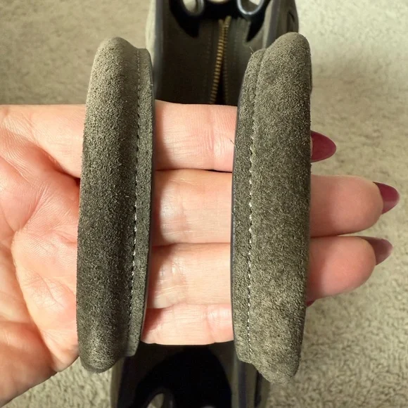 Coach Suede Empire 28 Satchel in Olive Green - Picture 4 of 12